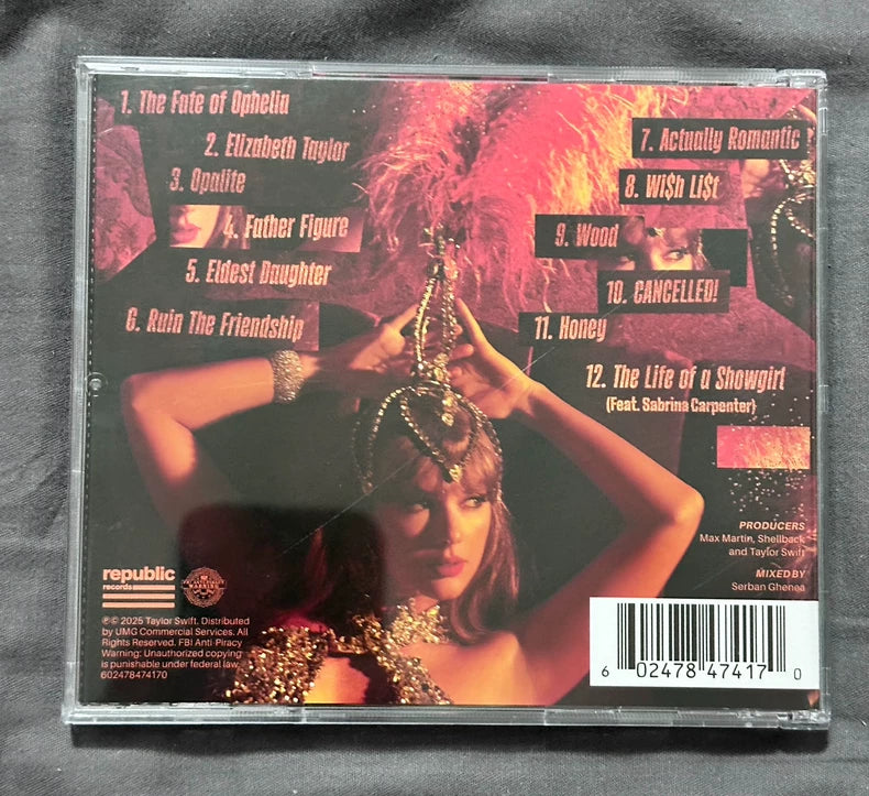 Taylor Swift – The Life of a Showgirl Signed CD, Version 2