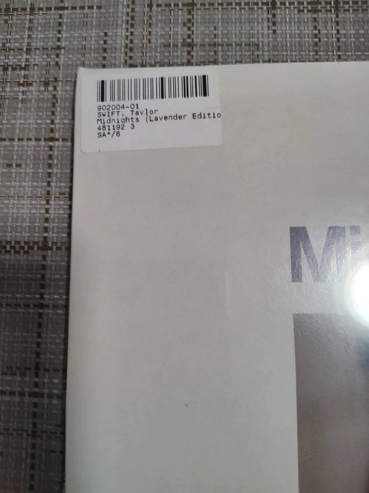 Taylor Swift – Midnights – European Lavender Vinyl LP – actual item photograph 2
