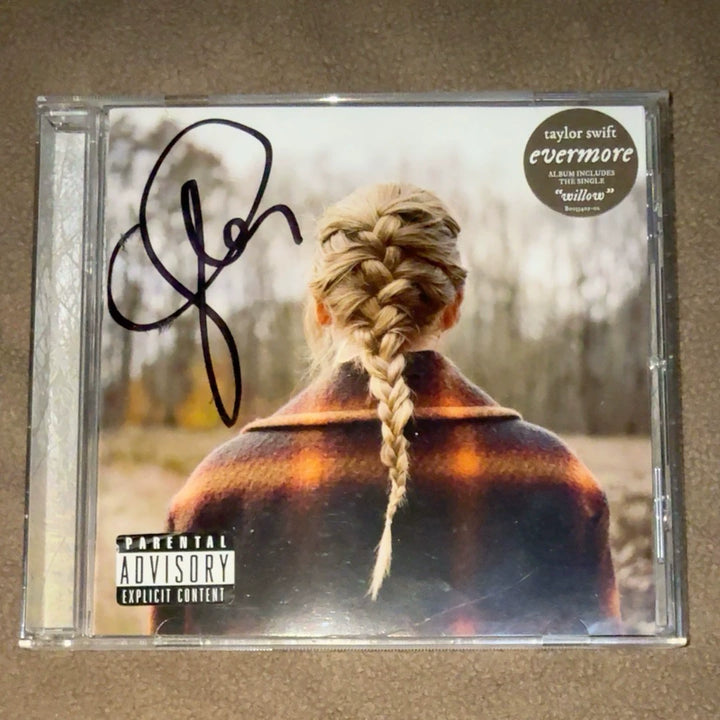 Taylor Swift – Evermore, Seller-Listed Signed CD, Opened with Cracked Case