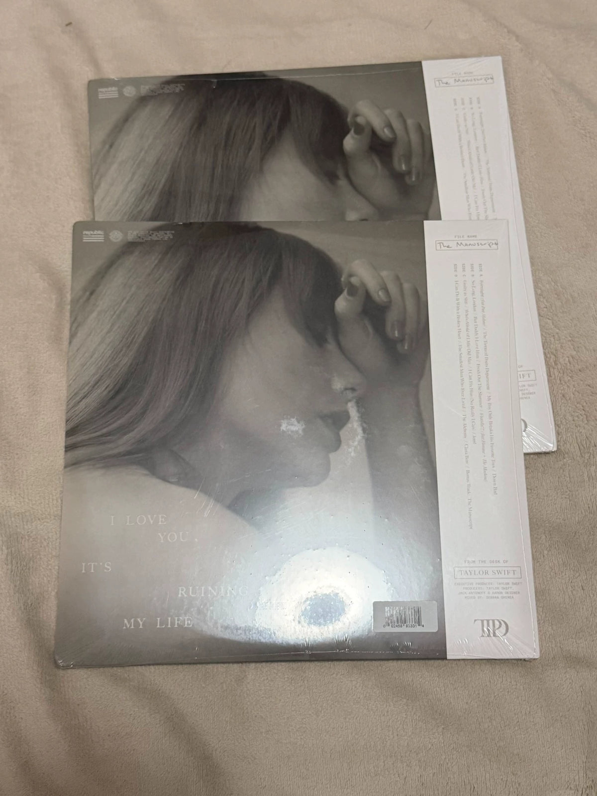 Taylor Swift – The Tortured Poets Department — Ghosted White 2LP, Sealed — actual item photo 2