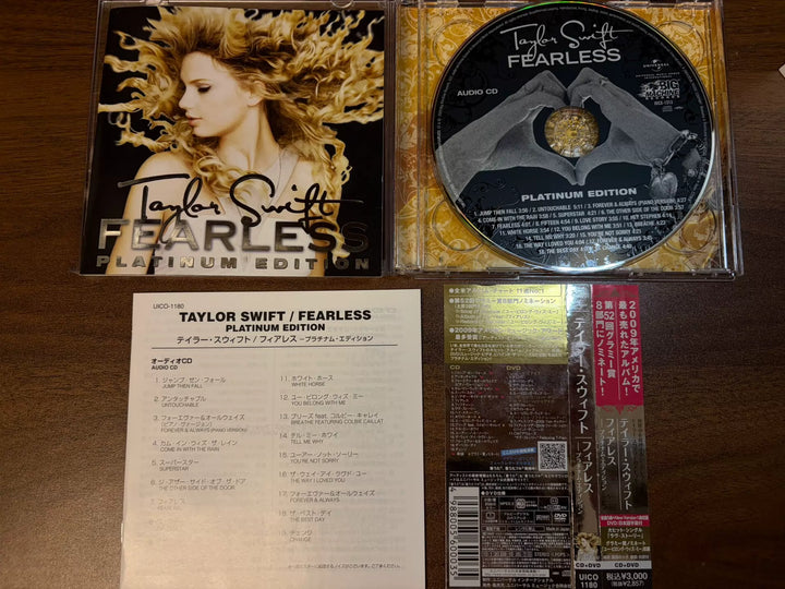 Taylor Swift – Fearless Platinum Edition, Japanese CD + DVD