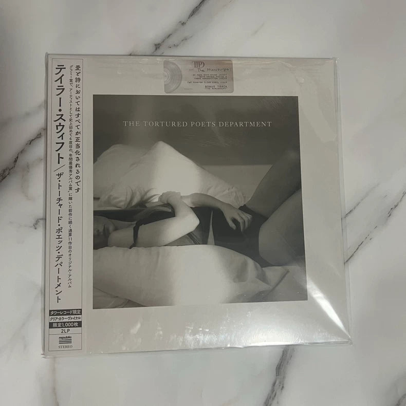 Taylor Swift – The Tortured Poets Department Tower Records Japanese Edition Clear Vinyl 2LP — main view