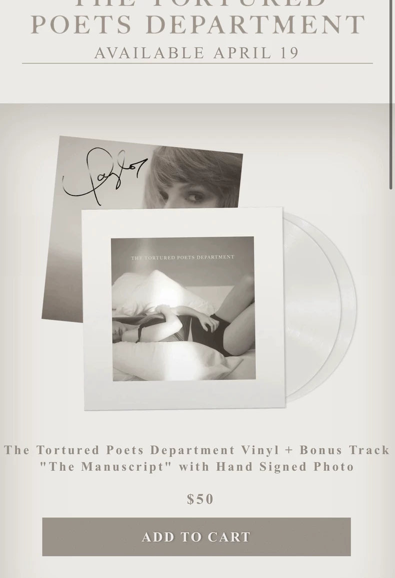 Taylor Swift – TTPD & Midnights Signed Vinyl Set — main view