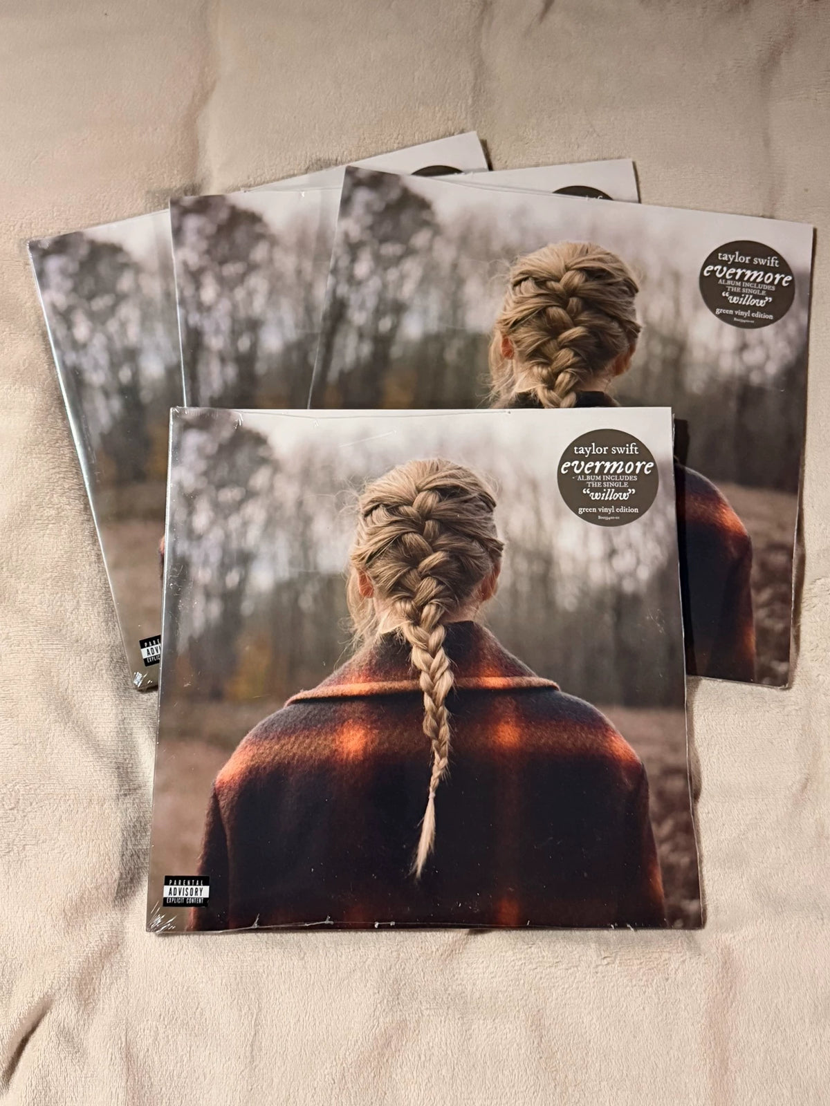 Taylor Swift – Evermore – Transparent Green Vinyl 2LP (Sealed)