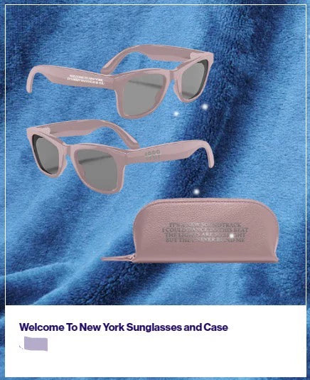 Taylor Swift – Welcome to New York Sunglasses with Case – actual product photo 1