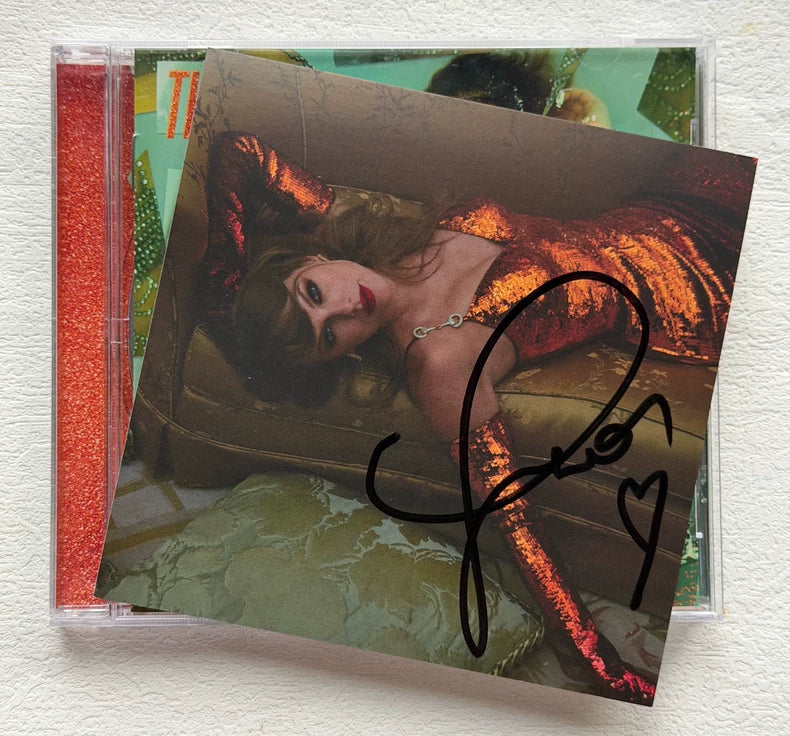 Taylor Swift – The Life of a Showgirl Version 2 Signed CD – actual product photo 1