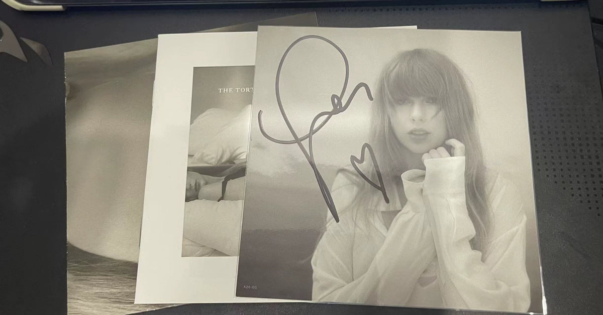 Taylor Swift – The Tortured Poets Department – Signed Soft Card & CD – actual item photograph 1