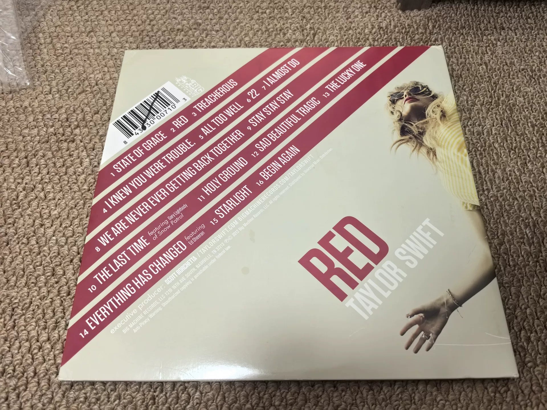 Taylor Swift – RED ACM Red Vinyl 2LP