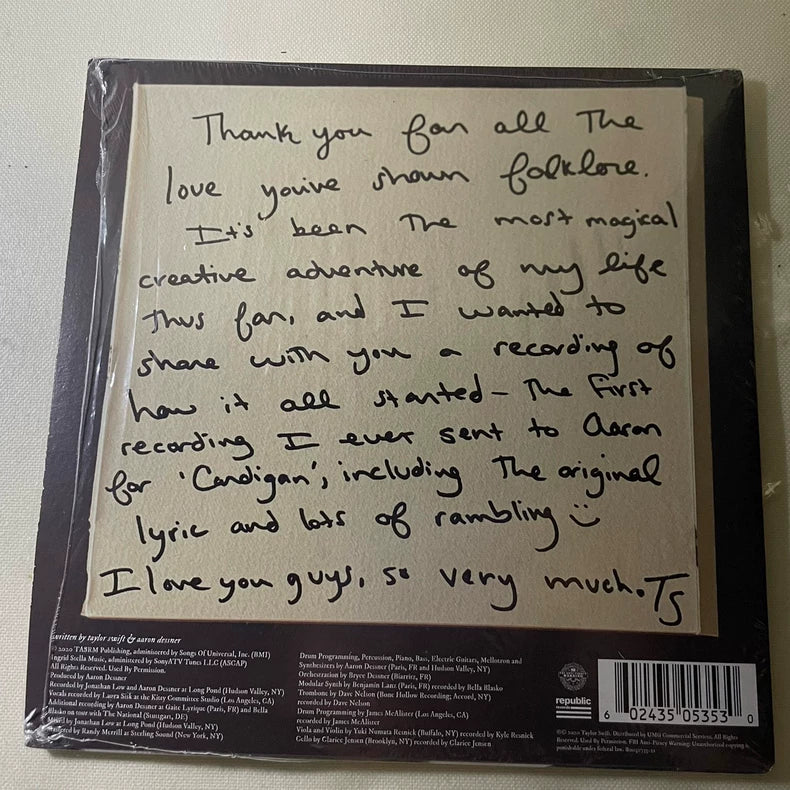 Taylor Swift – cardigan – Gold 7-Inch Vinyl (Opened, Unplayed) – actual product photo 2