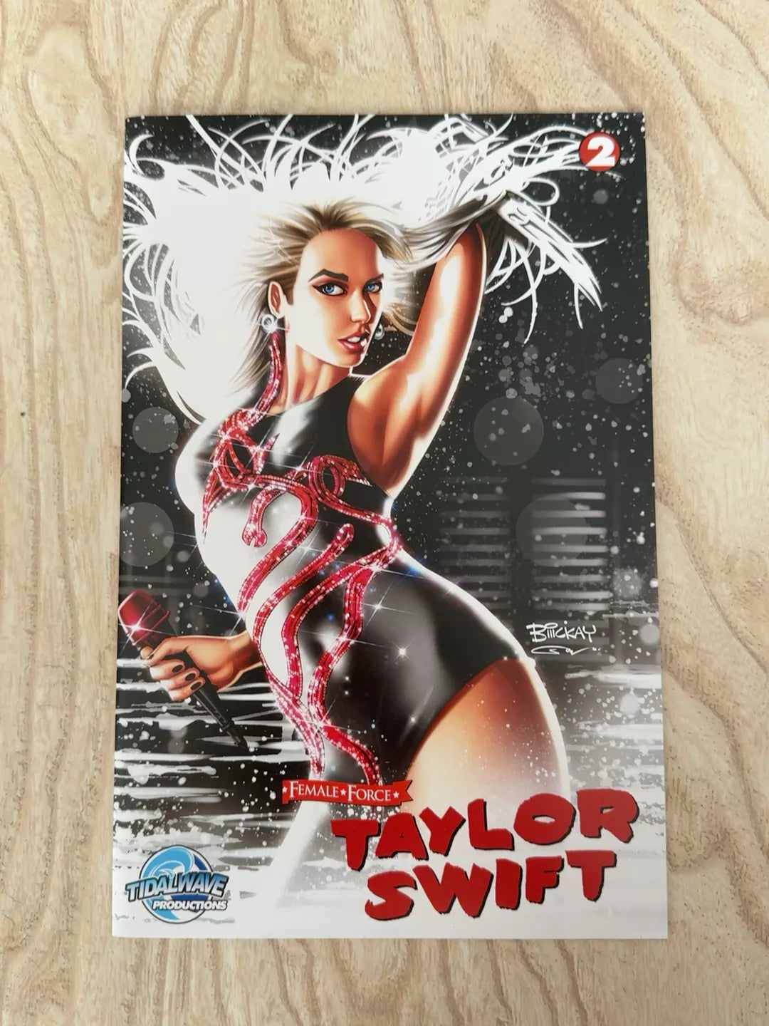 Taylor Swift – Female Force No. 2 Comic, Illustrated Cover – photo 1