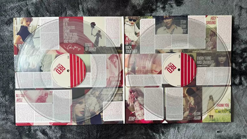 Taylor Swift Red RSD Europe Numbered Clear Vinyl 2LP – Opened