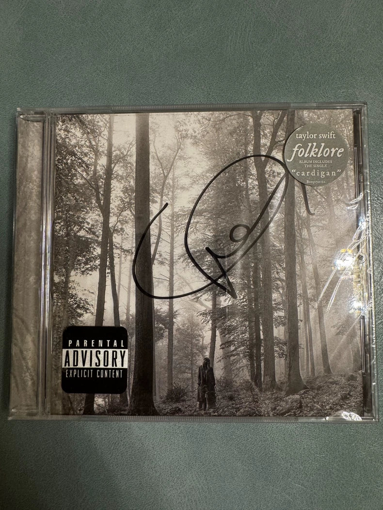 Taylor Swift folklore signed CD excellent condition