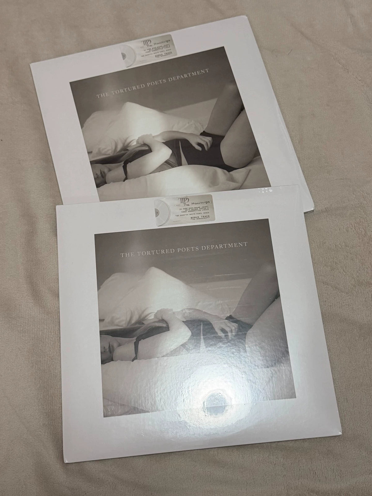 Taylor Swift – The Tortured Poets Department — Ghosted White 2LP, Sealed — actual item photo 1