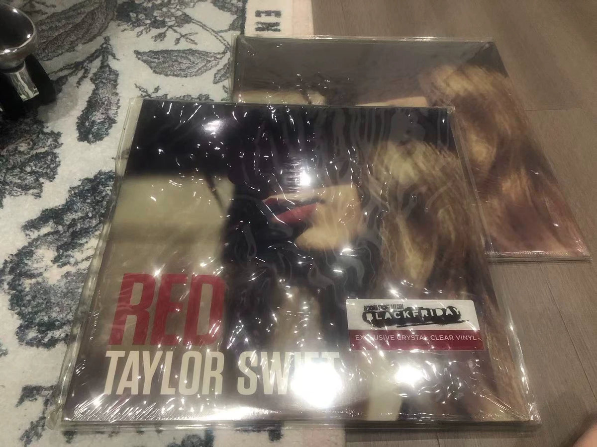 Taylor Swift – Red – RSD Numbered Crystal Clear Vinyl 2LP – Sealed — front view