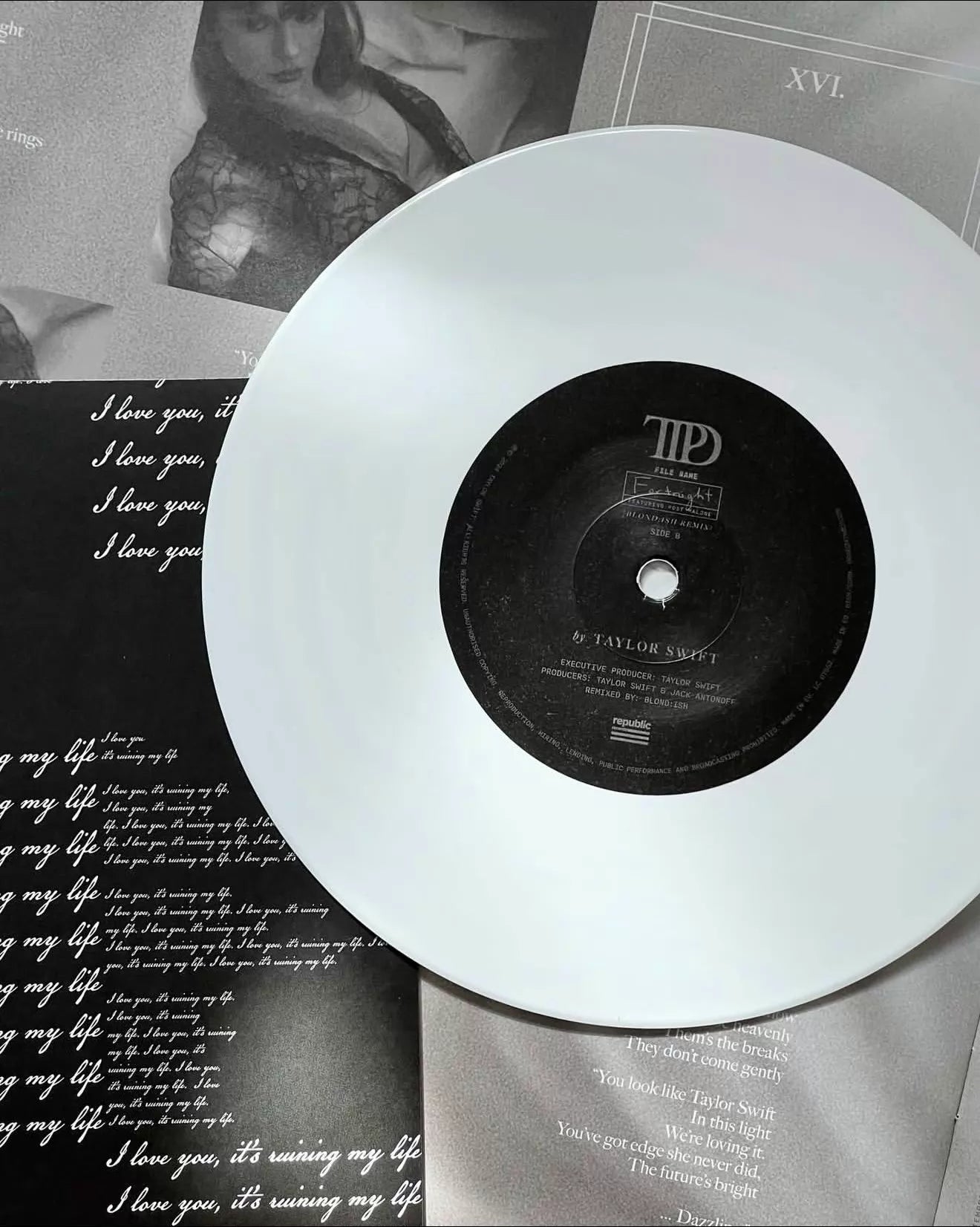 Taylor Swift feat. Post Malone – Fortnight – White Vinyl 7-Inch Single — product detail 6