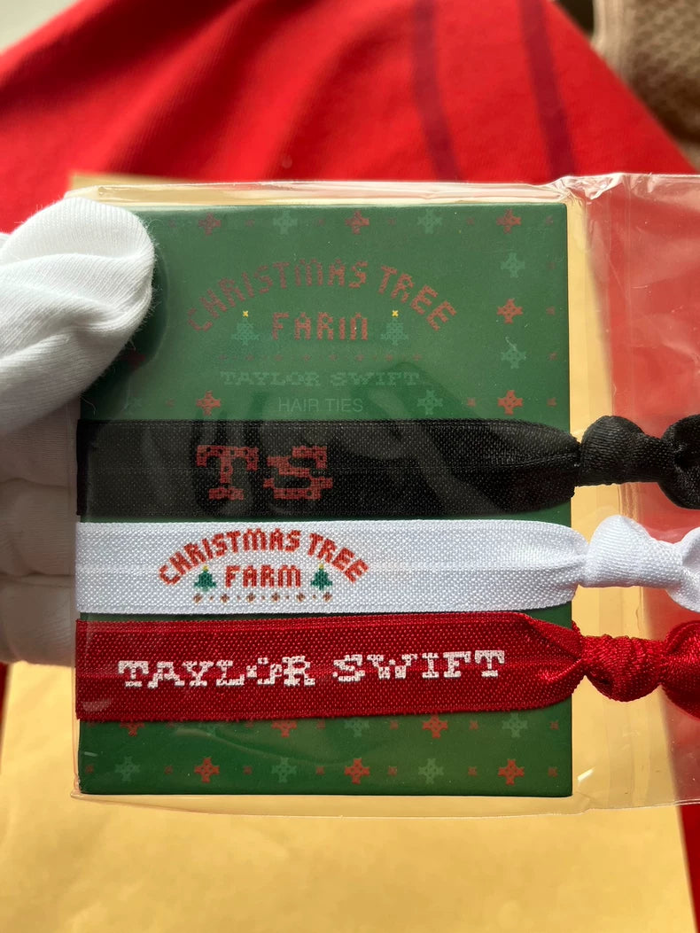 Taylor Swift – Christmas Tree Farm – Hair Tie Set