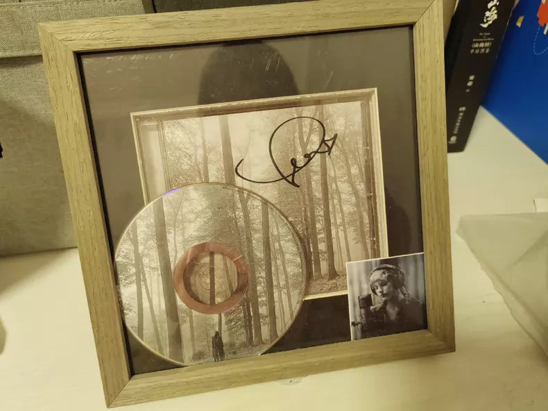 Taylor Swift folklore whale heart signed display