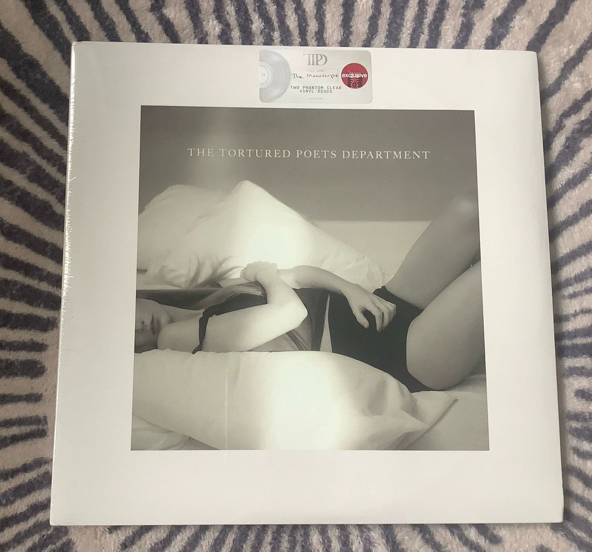 Taylor Swift – The Tortured Poets Department, Clear Vinyl 2LP – actual item photograph