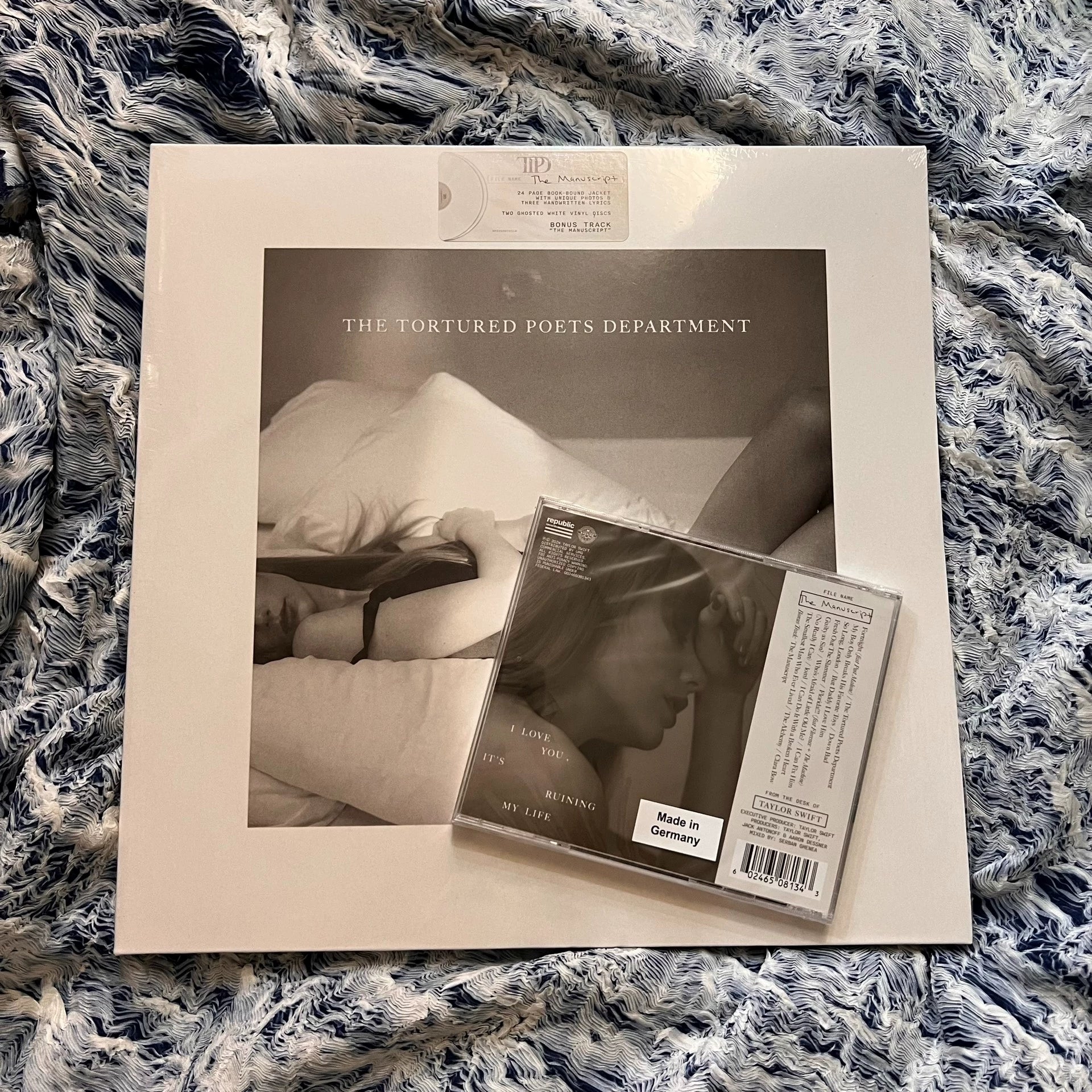 Taylor Swift — The Tortured Poets Department White Vinyl LP — Sealed — photo 2