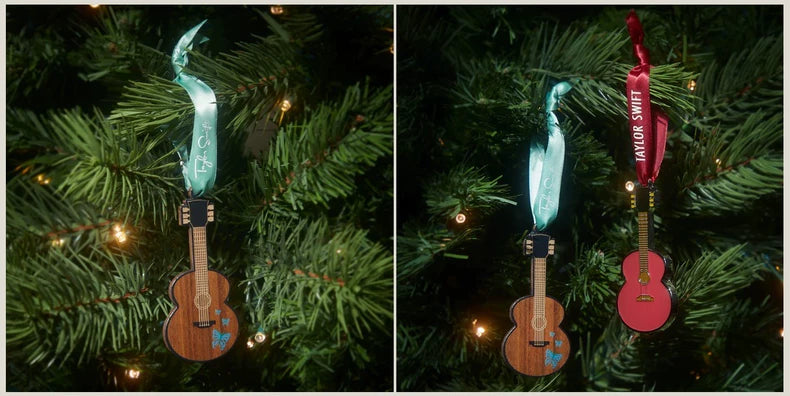 Taylor Swift butterfly guitar ornament detail