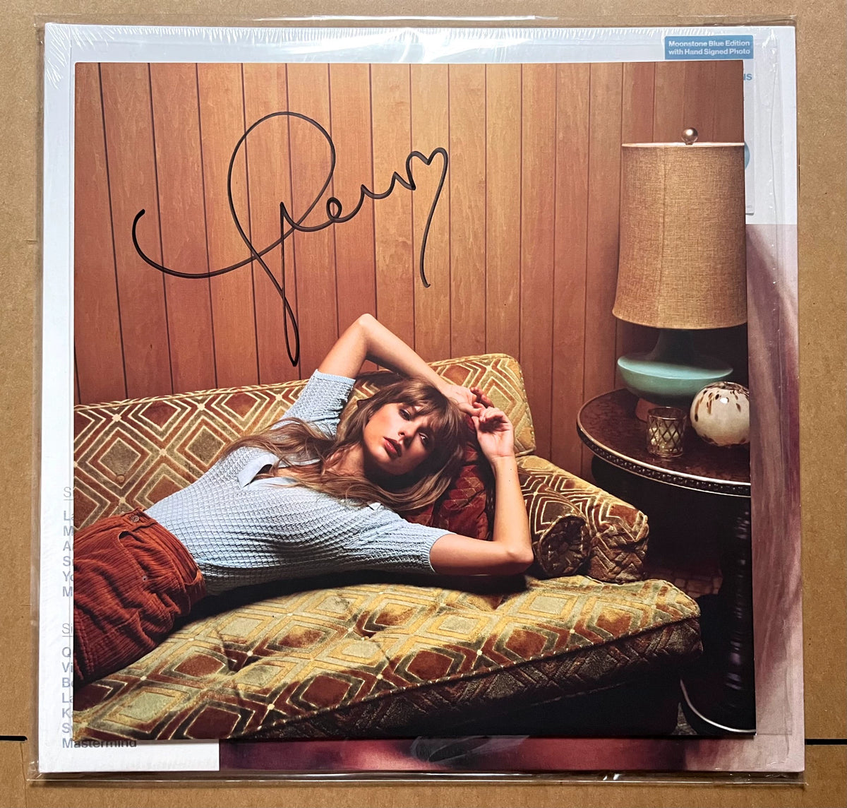 Taylor Swift – Midnights – Moonstone Blue Signed Art Card Only – actual item photograph 1