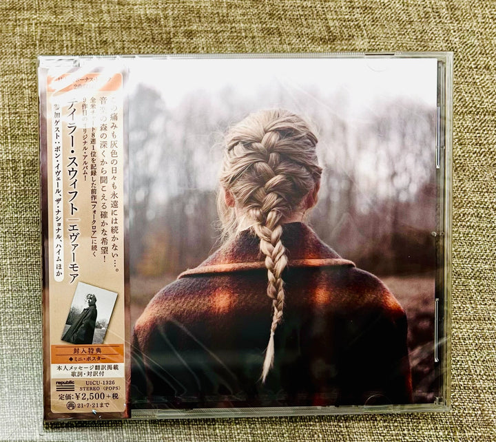 Taylor Swift – Evermore – Japanese CD with OBI and Poster