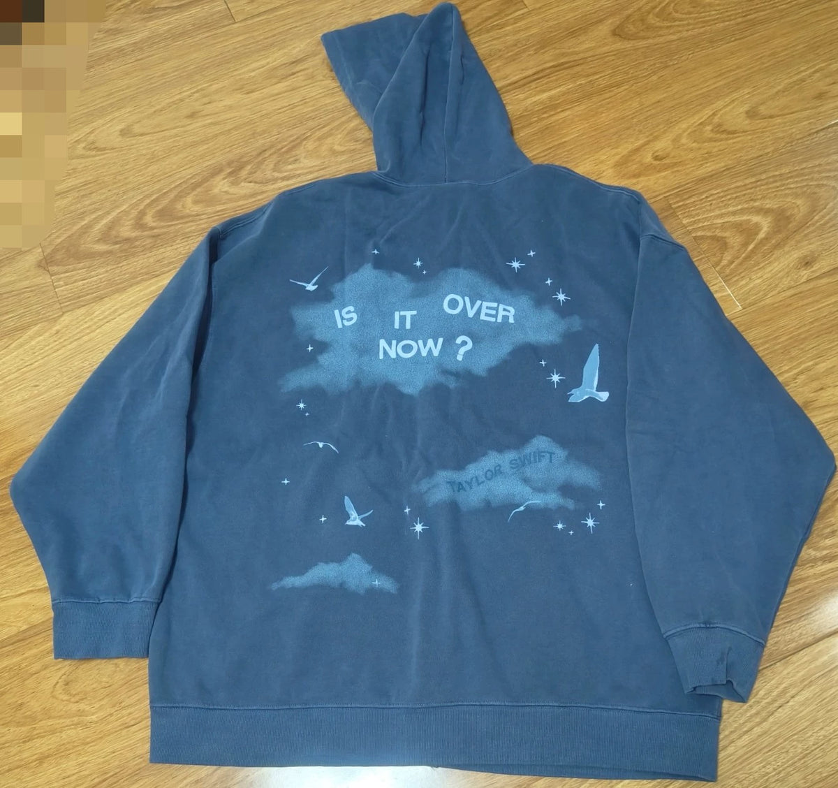 Taylor Swift – 1989 Taylor’s Version — Is It Over Now Blue Zip Hoodie, 2XL — actual item photo 2