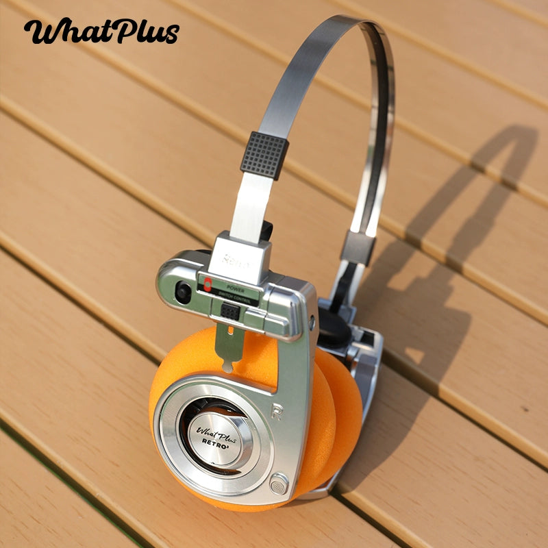 WhatPlus RETRO R3 ultra Long endurance Sports Sleep noise cancelling wireless Bluetooth headset   问加WhatPlus RETRO R3头戴式超长续航运动睡眠降噪无线蓝牙耳机