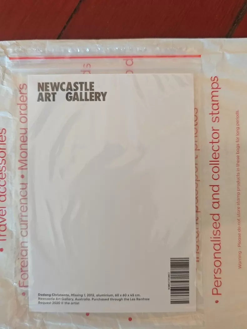 Dadang Christanto – Missing 1 – Newcastle Art Gallery Art Card – actual product photo 2