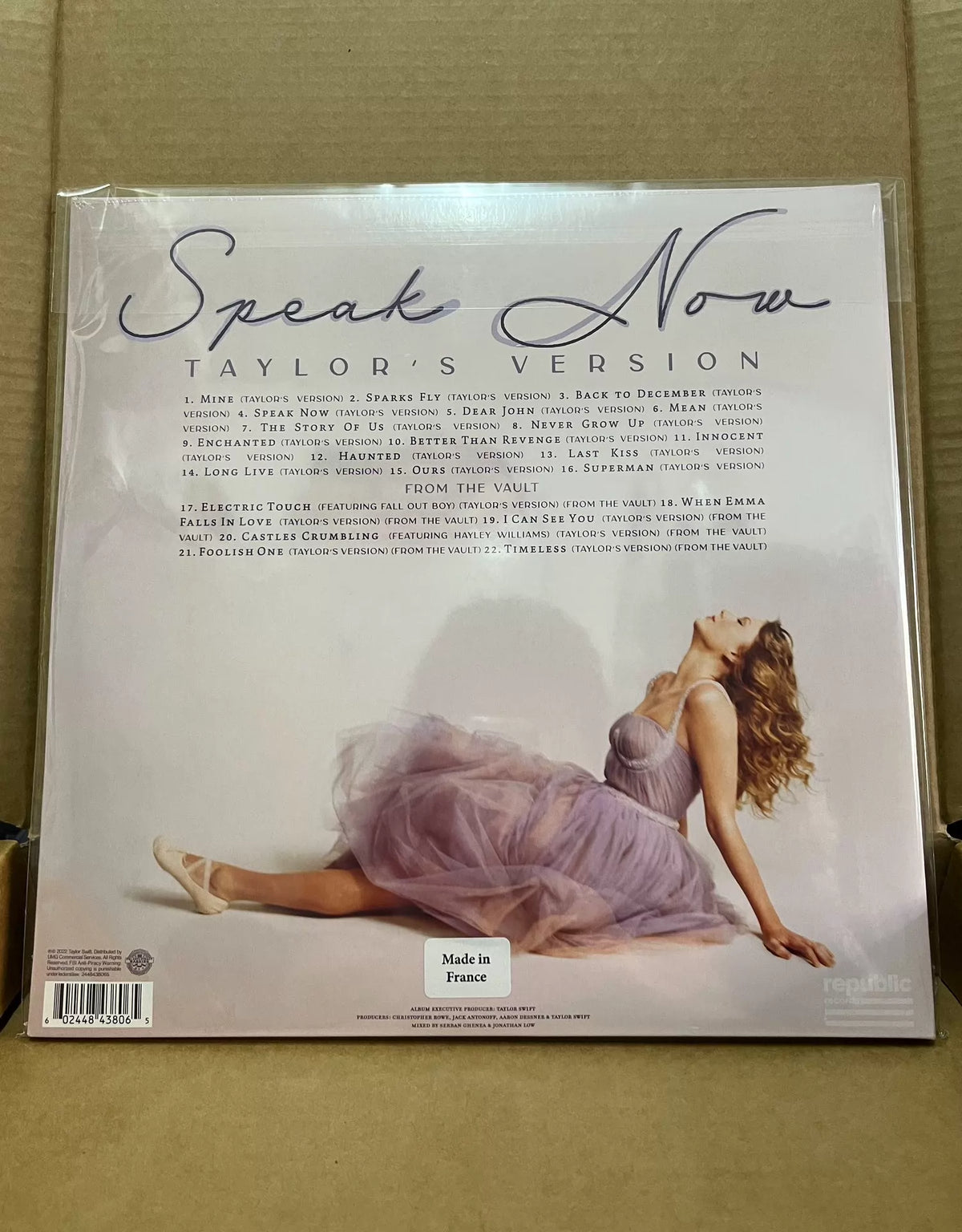 Taylor Swift – Speak Now (Taylor's Version) – Violet Vinyl 3LP – actual item photograph 2