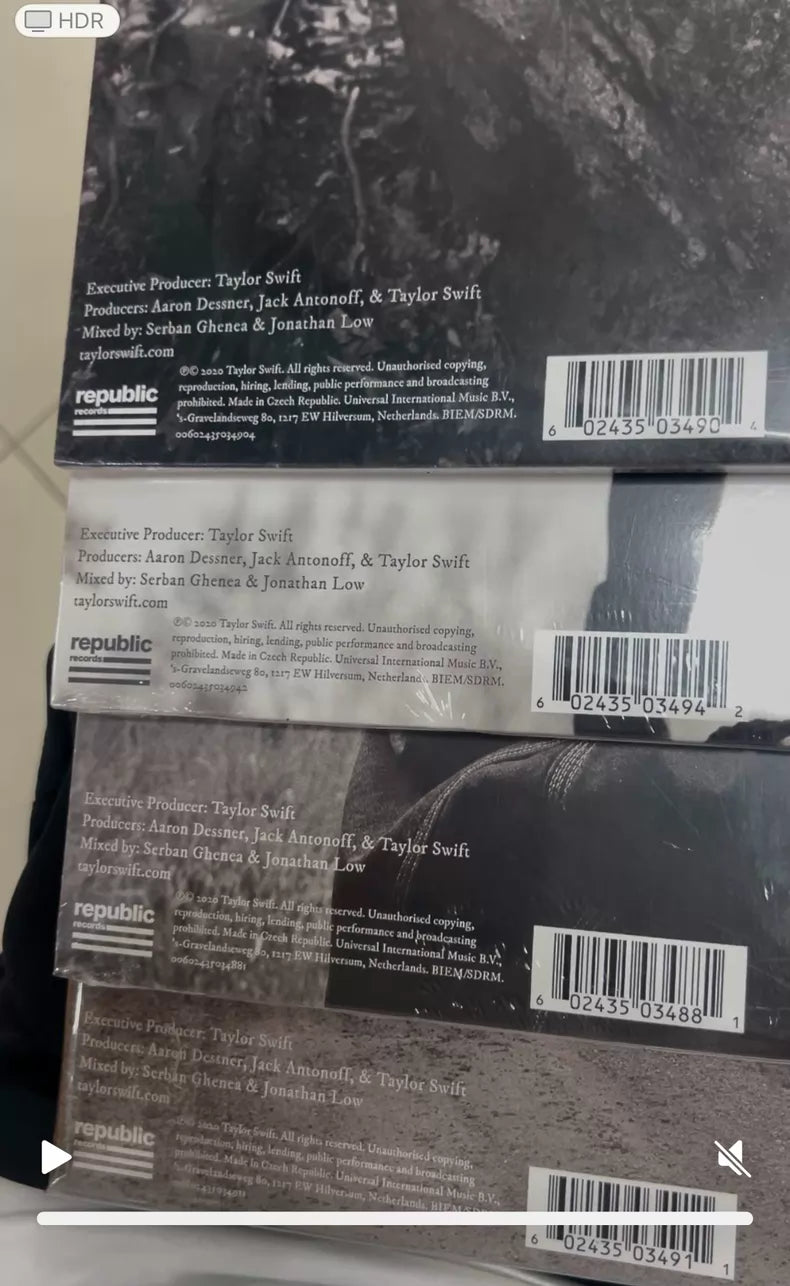 Taylor Swift – Folklore – Complete Eight-Edition Vinyl Bundle – Seven Sealed