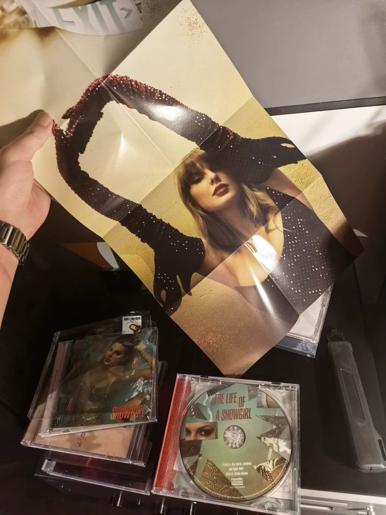 Taylor Swift – The Life of a Showgirl CD with Lyric Booklet & Poster