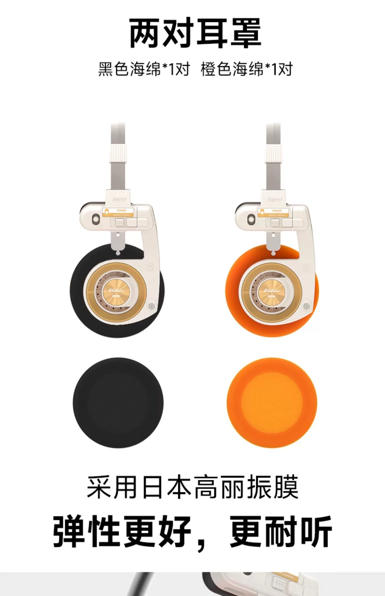 WhatPlus RETRO R3 Academy Series headsets portable compact wireless headphones star model  问加WhatPlus RETRO R3学院系列头戴式便携小巧无线耳机明星同款