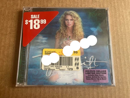 Taylor Swift debut deluxe CD DVD with 3D cover