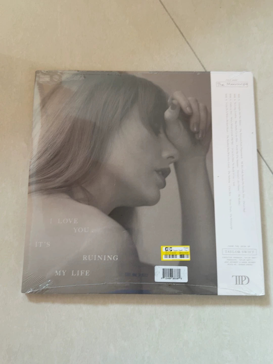 Taylor Swift – The Tortured Poets Department – Target Clear Vinyl 2LP – actual item photograph 2