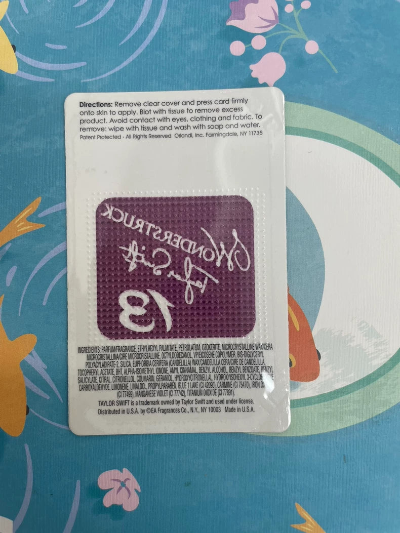 Taylor Swift – Wonderstruck – Fragrance Sample Card