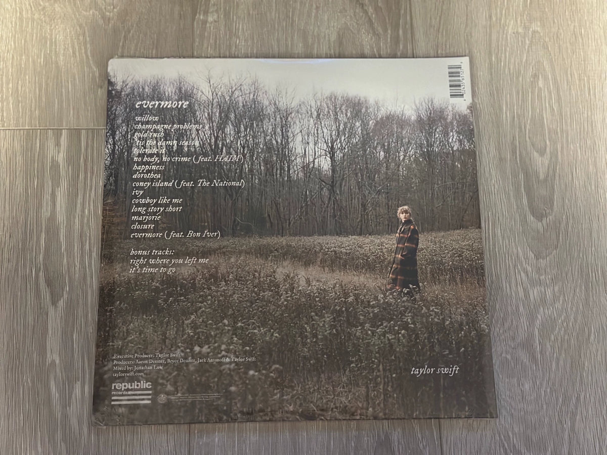 Taylor Swift – Evermore – Green Vinyl 2LP – Opened – actual item photograph 2