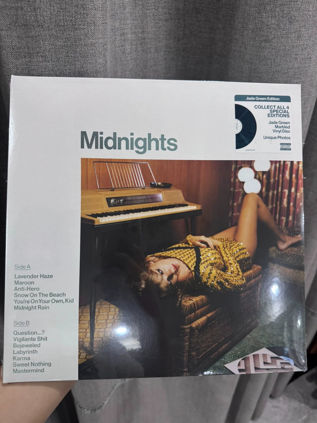 Taylor Swift – Midnights – Jade Green Marbled Vinyl LP, Sealed