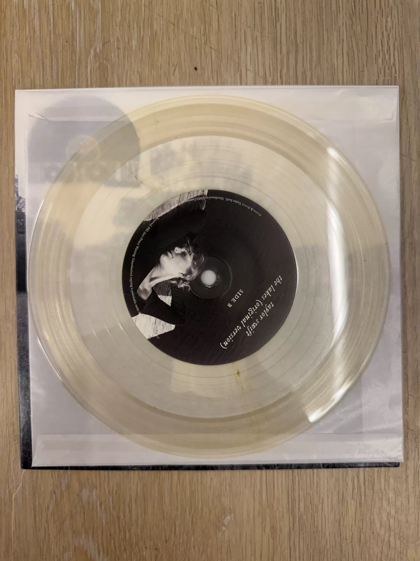 Taylor Swift – The Lakes – Clear 7-Inch Vinyl (Opened) – image 3