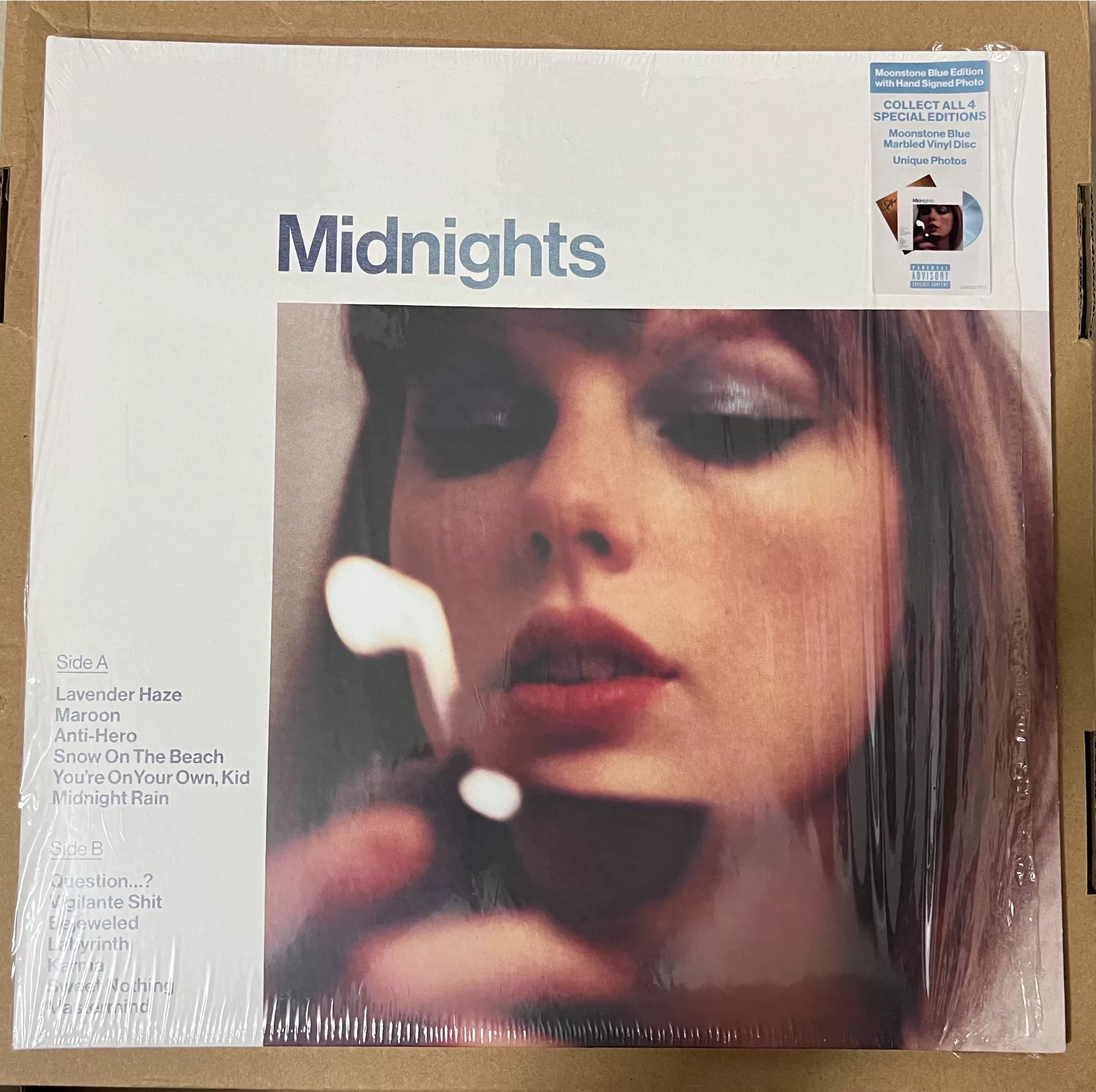 Taylor Swift – Midnights Signed Moonstone Blue Vinyl
