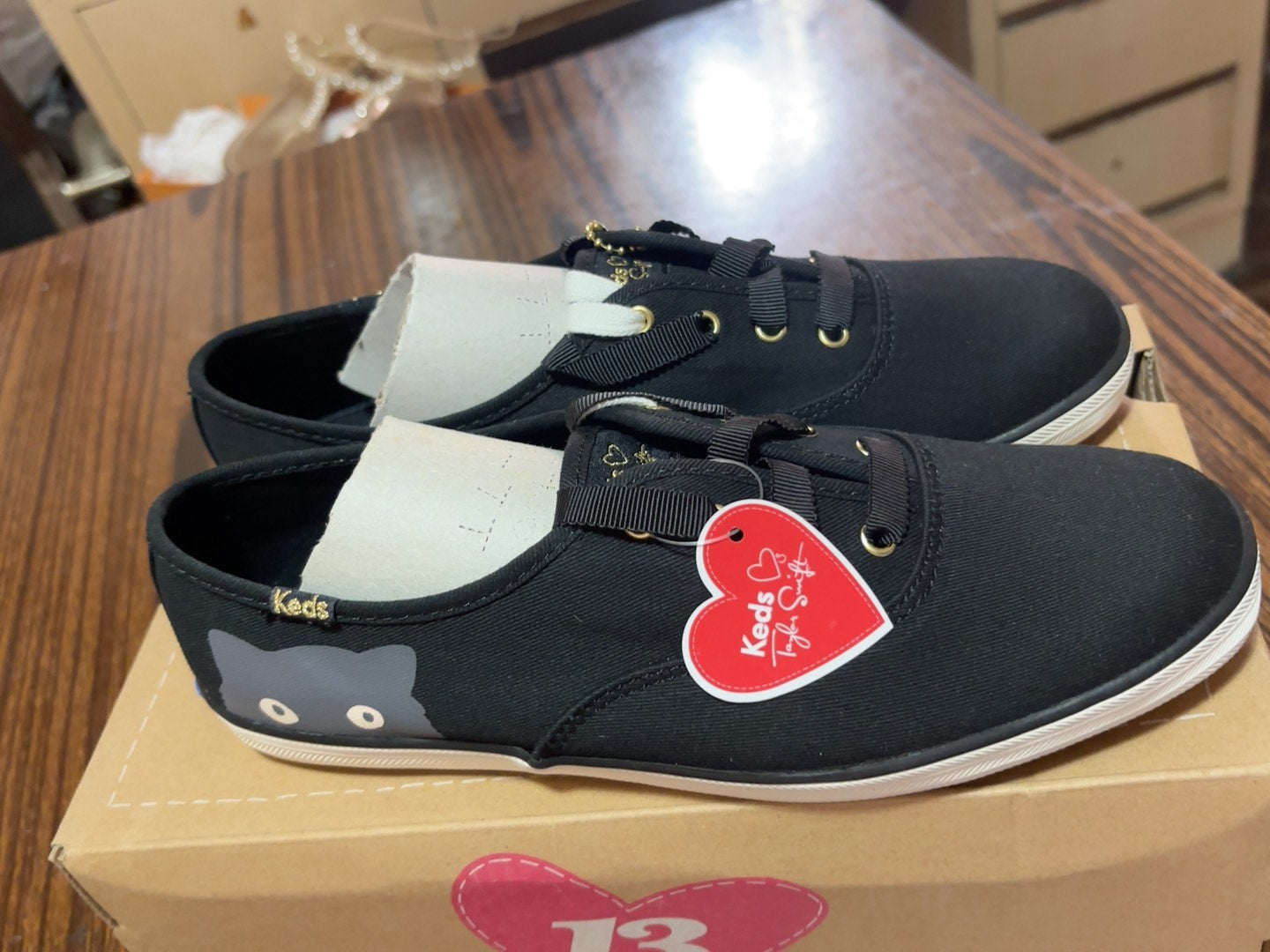 Keds x Taylor Swift – Black Cat Canvas Shoes — detail 3