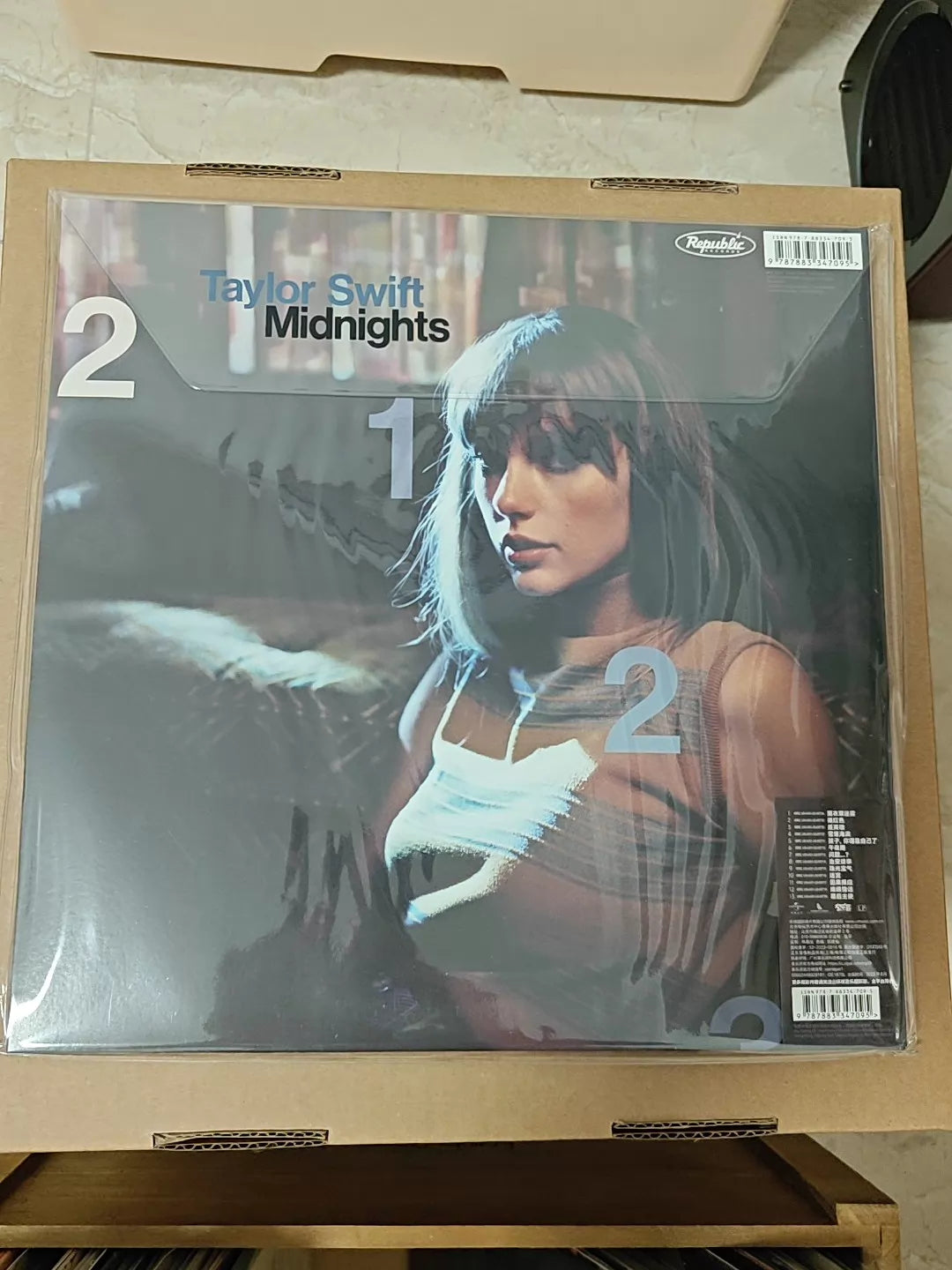 Taylor Swift – Midnights — Moonstone Blue Vinyl, Sealed — actual item photo 2