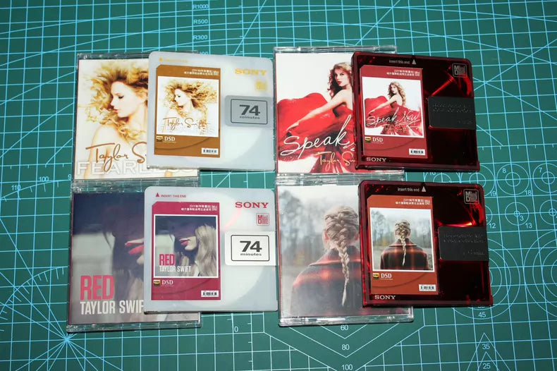 Taylor Swift – Four-Album DIY MiniDisc Set – actual product photo 1