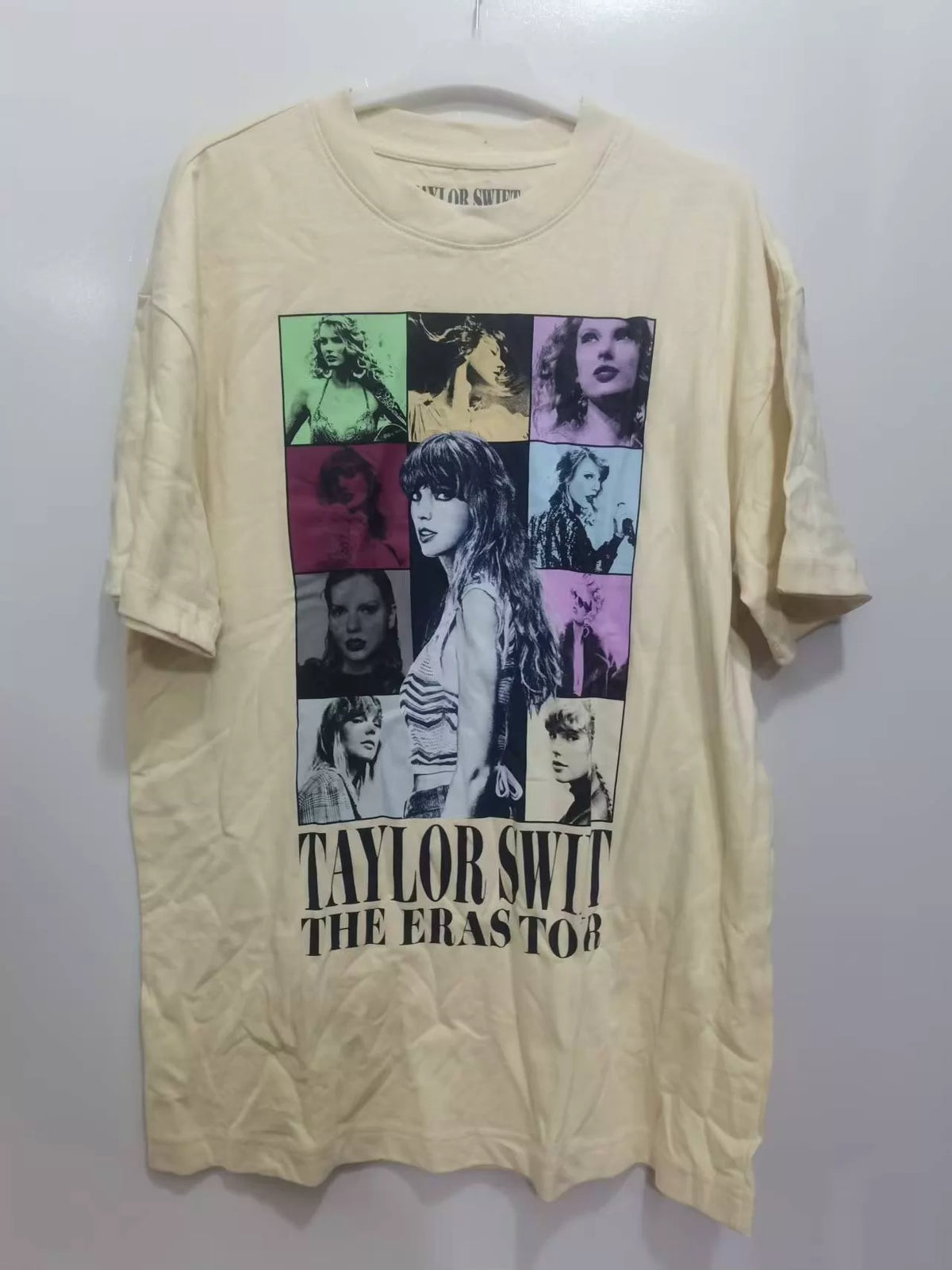 Taylor Swift – The Eras Tour Beige T-Shirt, XS – actual item photograph