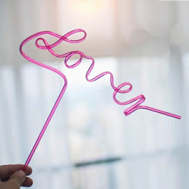 Taylor Swift – Lover Reusable PET Straws – Set of 10 – actual product photo 3