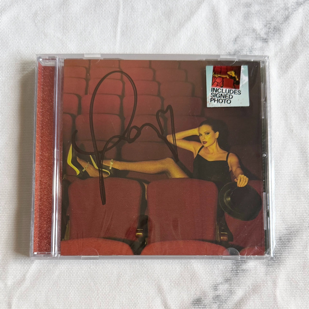 Taylor Swift – The Life of a Showgirl – Photo 4 Signed CD with Replacement Case