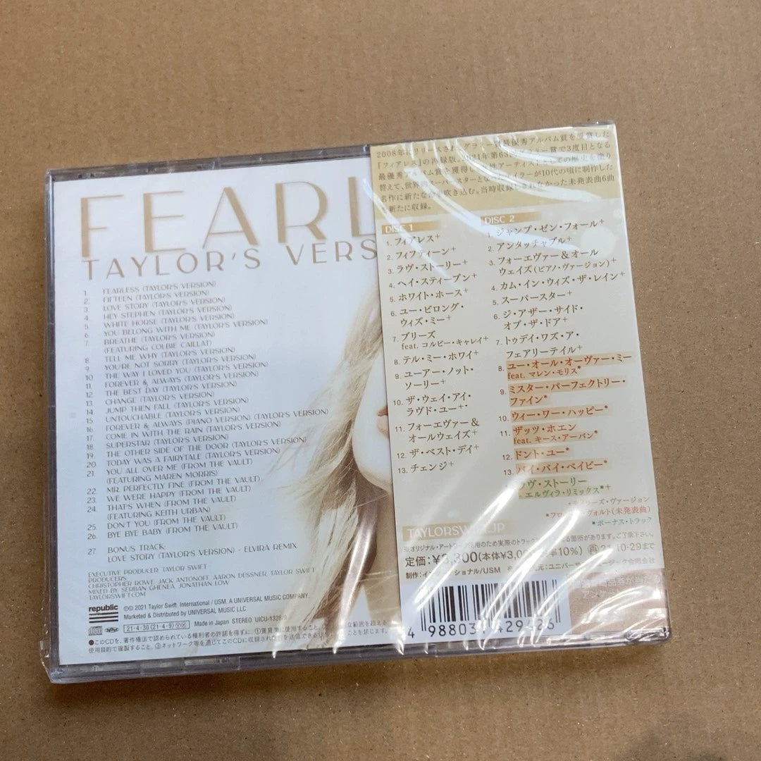 Taylor Swift – Fearless (Taylor’s Version) – Japanese 2CD, Sealed – actual item photo 2