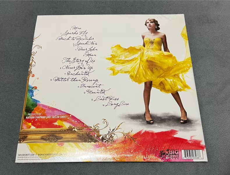 Taylor Swift Speak Now RSD Europe Numbered Smoke Vinyl 2LP – Sealed