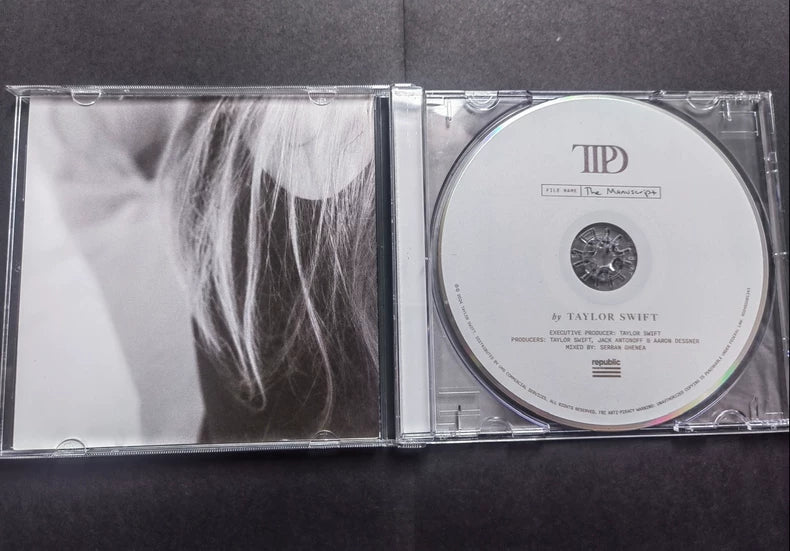 Taylor Swift – The Tortured Poets Department – Signed Heart Art Card + CD – Damaged Case