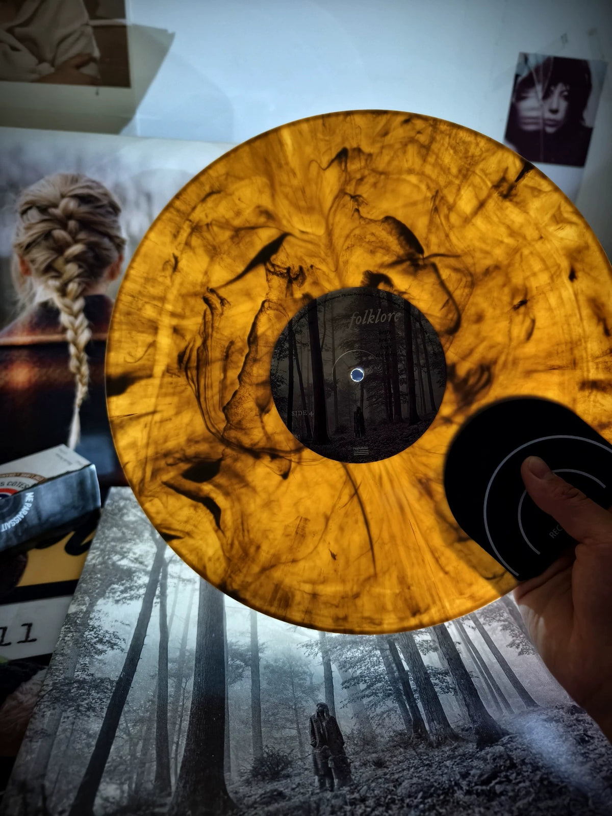 Taylor Swift – folklore — In The Trees Translucent Marbled Vinyl 2LP — actual item photo 2